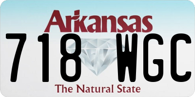 AR license plate 718WGC