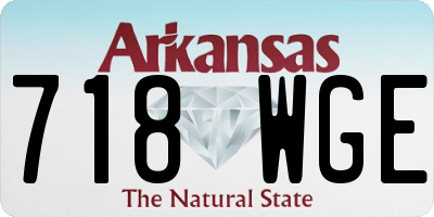AR license plate 718WGE