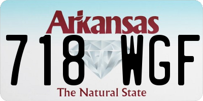AR license plate 718WGF