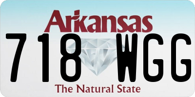 AR license plate 718WGG
