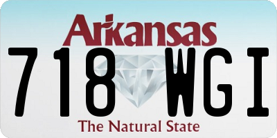 AR license plate 718WGI