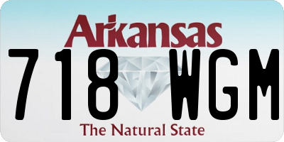 AR license plate 718WGM