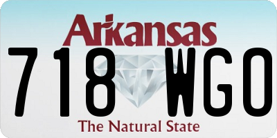 AR license plate 718WGO