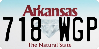 AR license plate 718WGP