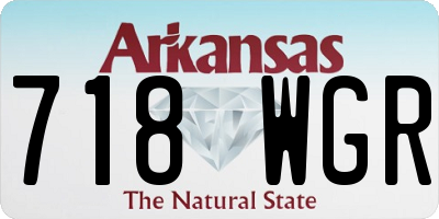 AR license plate 718WGR