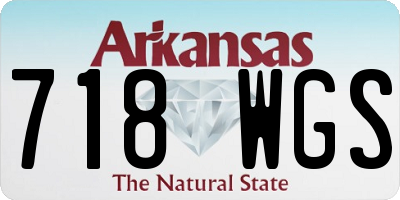 AR license plate 718WGS