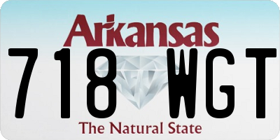 AR license plate 718WGT