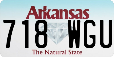 AR license plate 718WGU