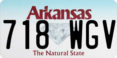 AR license plate 718WGV