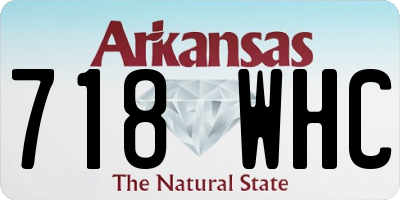 AR license plate 718WHC