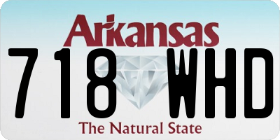 AR license plate 718WHD