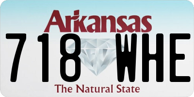 AR license plate 718WHE