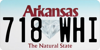 AR license plate 718WHI