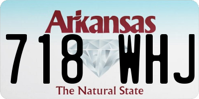 AR license plate 718WHJ