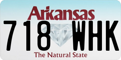 AR license plate 718WHK