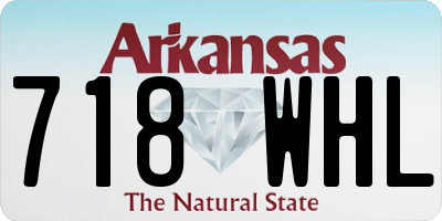 AR license plate 718WHL