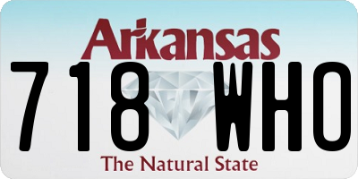 AR license plate 718WHO