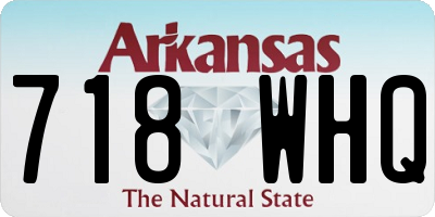 AR license plate 718WHQ