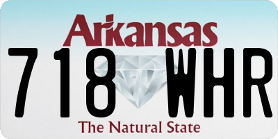 AR license plate 718WHR