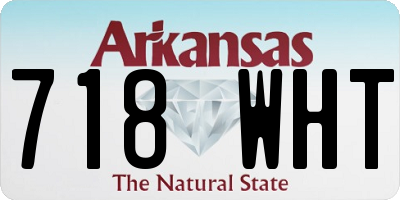 AR license plate 718WHT