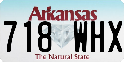AR license plate 718WHX