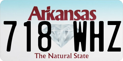 AR license plate 718WHZ