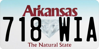 AR license plate 718WIA