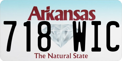 AR license plate 718WIC