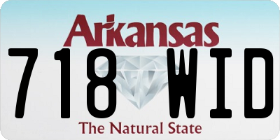AR license plate 718WID