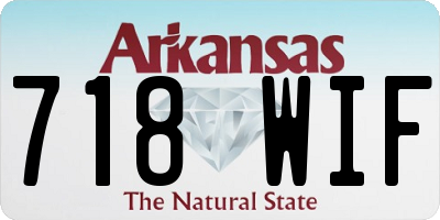 AR license plate 718WIF