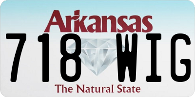 AR license plate 718WIG