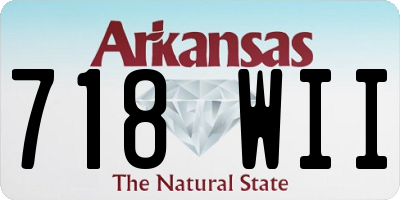 AR license plate 718WII