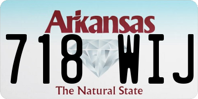 AR license plate 718WIJ
