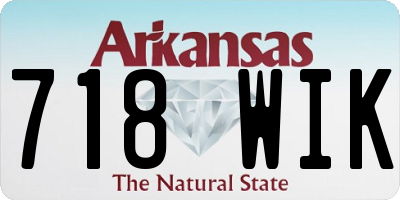 AR license plate 718WIK