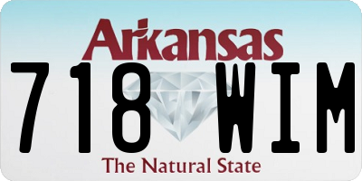 AR license plate 718WIM