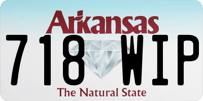 AR license plate 718WIP