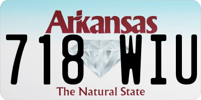 AR license plate 718WIU