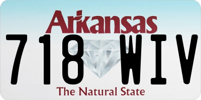 AR license plate 718WIV