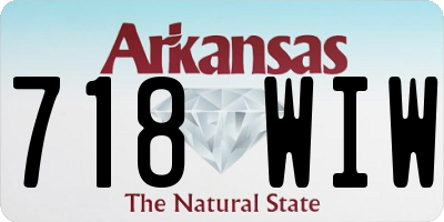 AR license plate 718WIW