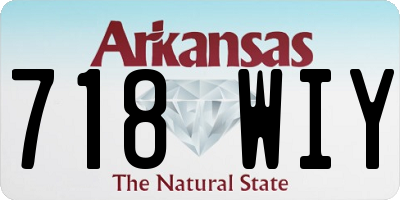 AR license plate 718WIY