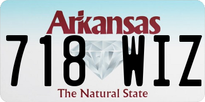AR license plate 718WIZ
