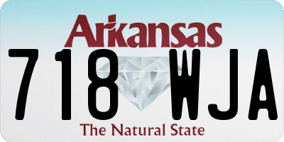 AR license plate 718WJA