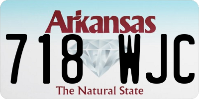 AR license plate 718WJC