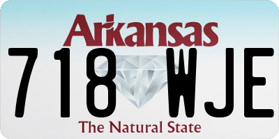 AR license plate 718WJE