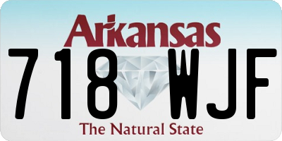AR license plate 718WJF