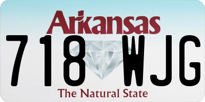 AR license plate 718WJG