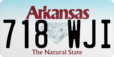 AR license plate 718WJI