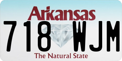AR license plate 718WJM