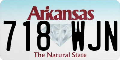 AR license plate 718WJN