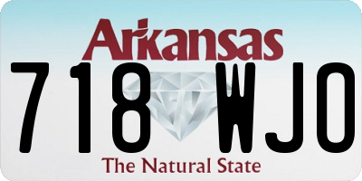 AR license plate 718WJO